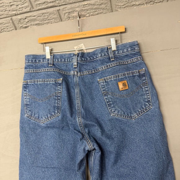 Carhartt Other - Carhartt Mens Relaxed Fit Straight Leg Denim Jeans Blue 38x32 Medium Wash